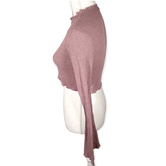 SHEIN MAUVE RIBBED CROP TOP SZ.6 EUC - Picture 5 of 9